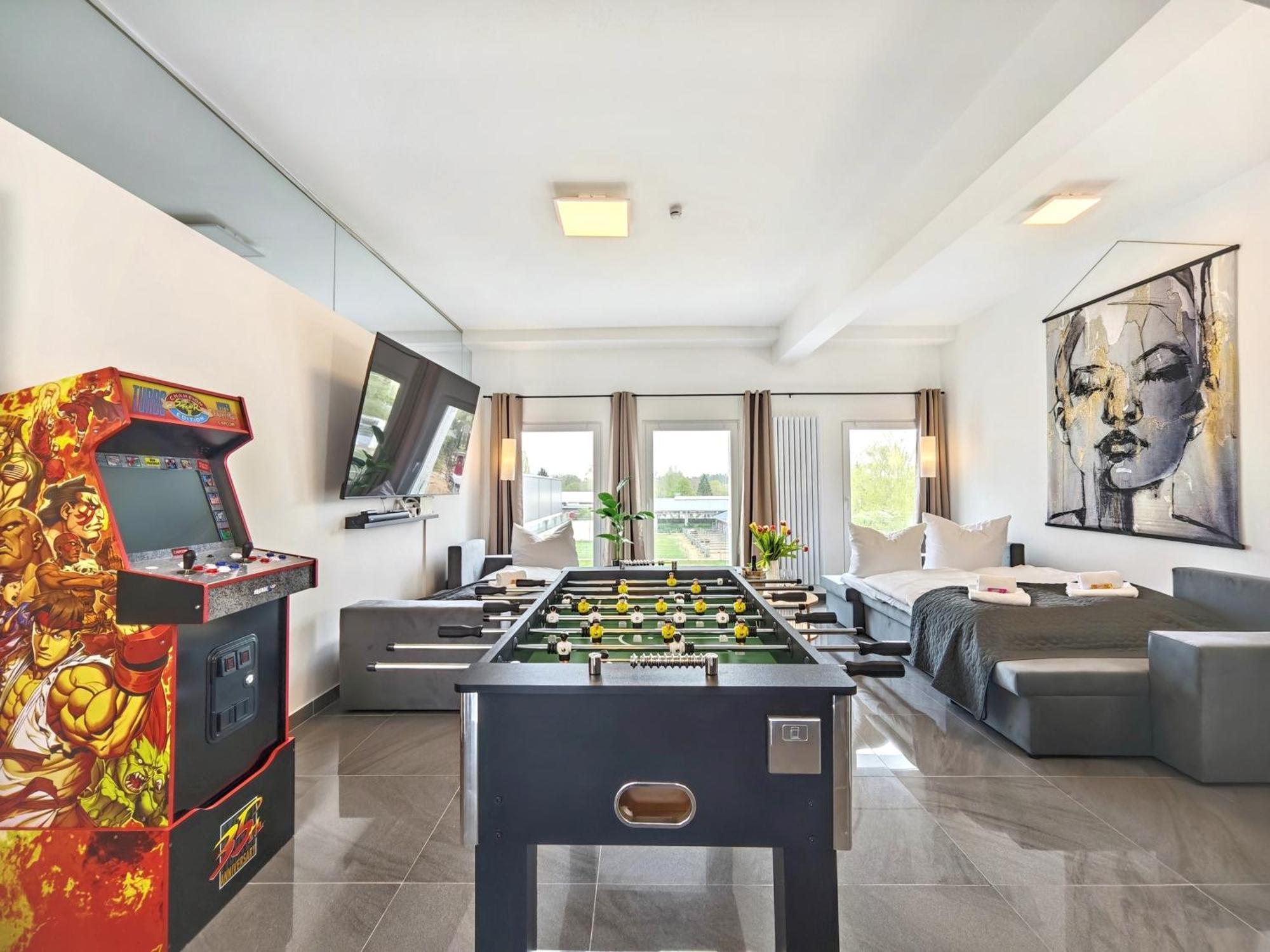 Apartment Loft Fuer Bis Zu 12, Whirlpool, Infrarotsauna, Arcade-spiele, Tischfussball, Wii *